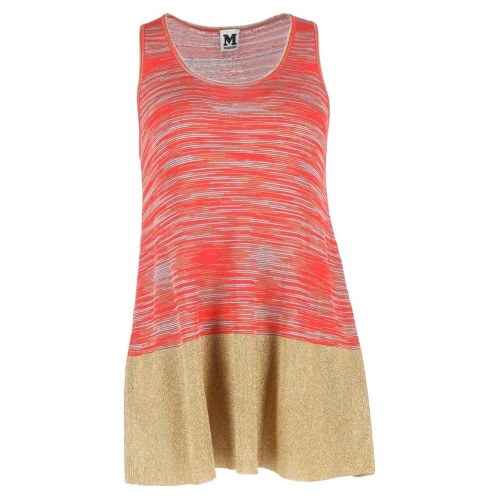 M Missoni Knitted Tank Top in  Multicolor Viscose